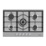 Plita incorporabila Heinner HBH-M705IWFIX, Aprindere electrica, Gaz, 5 Arzatoare, Wok, Gratar fonta