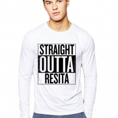 Bluza barbati alba - Straight Outta Resita - M