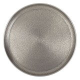 Platou Decorativ, Model Paisley, Culoare Argintiu, Diametru 40cm, &Icirc;nălțime 3cm, Metal, Oem