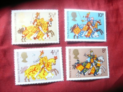 Serie Marea Britanie 1974 -Istorie , 4 valori foto