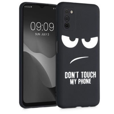 Husa pentru Samsung Galaxy A03s, Silicon, Negru, 56519.01, kwmobile foto