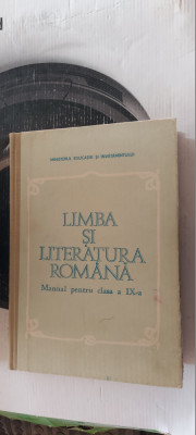 LIMBA SI LITERATURA ROMANA CLASA A IX A MINISTERUL EDUCATIEI SI INVATAMANTULUI foto