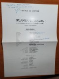 afis teatrul de comedie - noaptea la madrid - din anul 1975