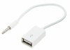 Adaptor USB -Jack 3,5 mm, 4 pini, alb