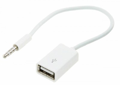 Adaptor USB -Jack 3,5 mm, 4 pini, alb foto