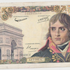 FRANTA 10000 FRANCS FRANCI BONAPARTE 4-7-1957 UZATA