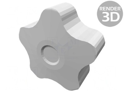 Buton de Reglare Negru &amp;Oslash;40mm M6 foto