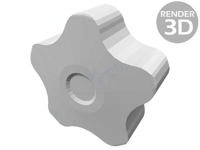 Buton de Reglare Negru &Oslash;40mm M6