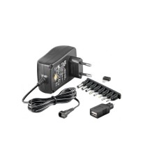 Alimentator 3-12V 1.5A 9 mufe Goobay foto