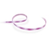 Extensie banda LED inteligenta Philips Hue Lightstrip Plus, ZigBee Light Link, Bluetooth,11.5W, 950 lm, lumina ambianta alba si color, 1 m