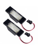 Set 2 lampi numar led Nissan Qashqai, Juke, X-Trail, Xenon Bright