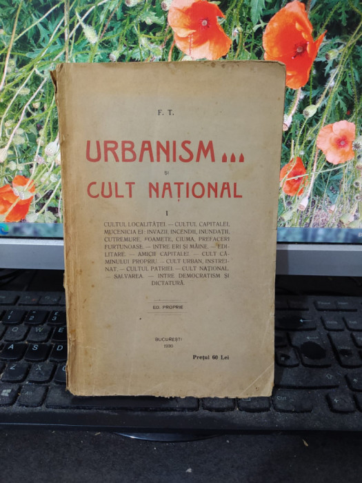 Urbanism și Cult Național, F. T., București 1930. 077