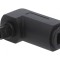 Adaptor Toslink Soclu-Mufă Unghi Negru