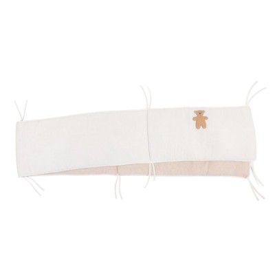 Protectie patut Childhome 35x340 cm, Jerse Muselina Teddy foto