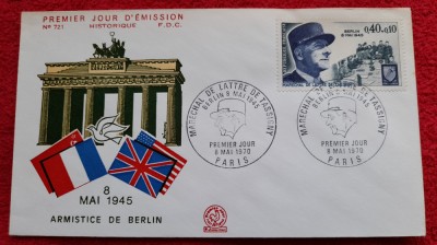 1970-Franta-M-chal De Lattre -FDC foto