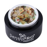 Gel Colorat UV Bloom Dream SensoPRO Milano Expert Line-Peach Confetti 5 ml