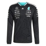 Mercedes AMG Petronas tricou de bărbați cu m&acirc;necă lungă black official Teamline Replica F1 Team 2026 - M