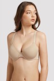 Sutien cu acoperire completă și bretele detașabile, Gisela 1/0119 - Piele, 75C, Cu burete, Acoperire Completa, Cu sarma, Conte Elegant
