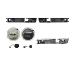 Set lampa semnalizare fata VW GOLF 3, 08.1991-04.1999; VENTO/JETTA (USA) (1H), 01.1992-10.1998, Taiwan, partea stanga+dreapta, cu lampa ceata fata;ti