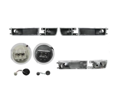 Set lampa semnalizare fata VW GOLF 3, 08.1991-04.1999; VENTO/JETTA (USA) (1H), 01.1992-10.1998, Taiwan, partea stanga+dreapta, cu lampa ceata fata;ti foto