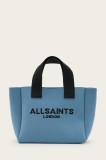 AllSaints poșetă IZZY MINI culoarea negru, W237XA
