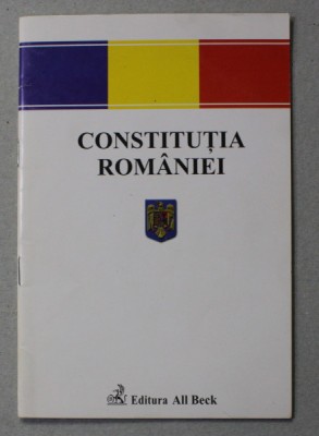 CONSTITUTIA ROMANIEI , republicata in M.OF. 767 / 31 OCTOMBRIE 2003 foto