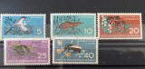 PC185 - DDR 1959 Fauna, serie MNH, 5v, Nestampilat