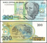 Brazilia 1990 - 200 cruzeiros UNC