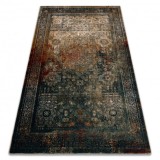 Covor de l&acirc;nă Omega MAMLUK Rozetă vintage smarald, 235x350 cm