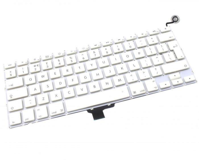 Tastatura Laptop, Apple, MacBook A1342, 2009, 2010, layout UK, alba