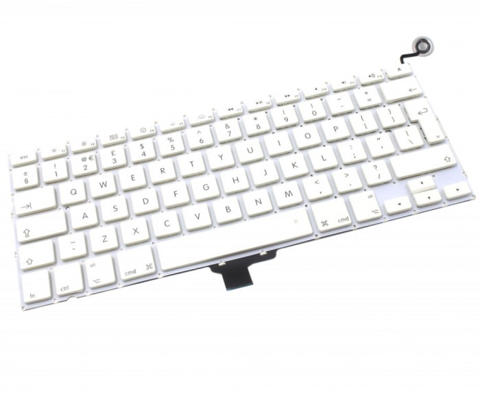 Tastatura Laptop, Apple, MacBook A1342, 2009, 2010, layout UK, alba