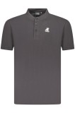U.S. Grand POLO Tricou barbati cu guler tunica, logo brodat, regular fit, negru, S, 2XL, 3XL, L, M, XL, U.S. GRAND POLO EQUIPMENT &amp; APPAREL