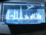Suvenir Dubai - Imagine 3D in cristal , dim.=11,6x5,3x2,5cm ,cutie originala