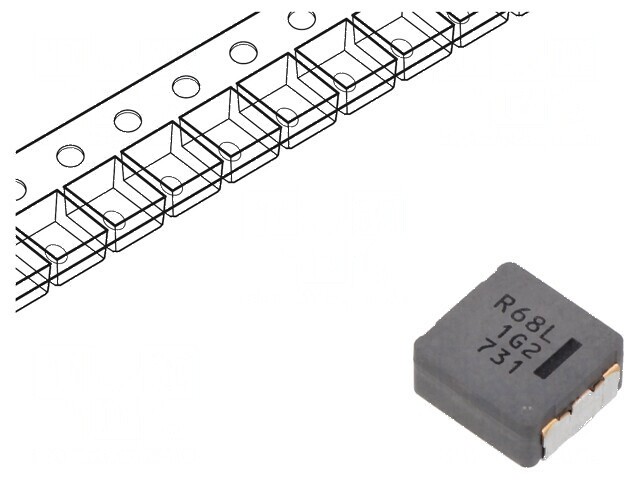 Inductor SMD 680nH 40A 1,75m&Omega; 10,9x10x5mm -40&divide;150&deg;C