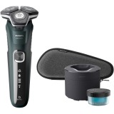 Aparat de barbierit PHILIPS Shaver Seria 5000 S5884/50, barbierit umed/uscat, tehnologie SkinIQ, fara fir, capete flexibile 360&deg;, display LED, senzor