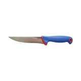 Cutit dezosat profesional 15cm, lama otel 5Cr15MoV, maner Nylon albastru-rosu Breckner Germany