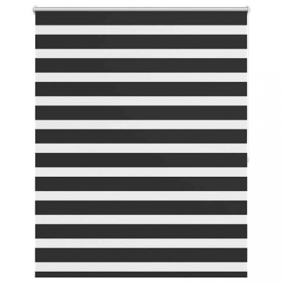 Jaluzea tip zebra, 120 x 175 cm, negru foto