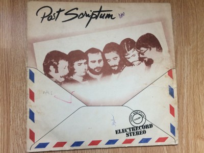 post scriptum 1982 album disc vinyl lp muzica fusion jazz rock english version ST EDE 02285 VG/VG+ foto