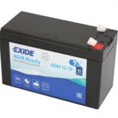 Baterie AGM EXIDE 12V 7Ah 85A Maintenance free 150x65x100mm Started AGM12-7F
