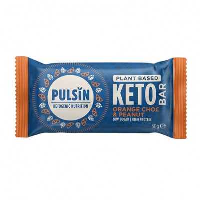 Baton Proteic Keto cu Ciocolata, Portocale si Arahide 50g foto