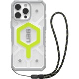 UAG Husa Pathfinder Clear MagSafe iPhone 16 Pro Max Active Neon Lanyard