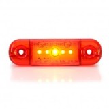 Lampa gabarit ovala Slim cu 5 LED -rosie W97.2-712