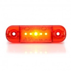 Lampa gabarit ovala Slim cu 5 LED -rosie W97.2-712