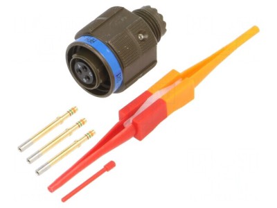 Conector Militar Dimensiune 9 MIL-DTL-38999 Series III Oliv foto