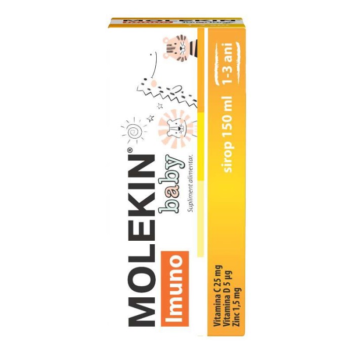 Molekin Imuno Baby Sirop 1-3 ani 150 mililitri Zdrovit