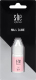 S-he colour&amp;style Lipici unghii artificiale, 3 ml