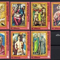 GUINEEA ECUATORIALA 1976, Arta, Pictura, El Greco, serie neuzata, MNH