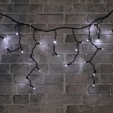 Instalatie turturi Craciun, Hoff Net, 108 LED-uri albe + 12 LED-uri flash, 4.5 x 0.5 m, interior / exterior