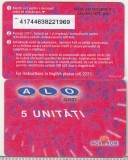 Bnk card Romania - Alo Mobil Rom - 5 unitati 12/01 - RO-DIA-ALO-0004-0112B
