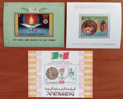SPORT-&amp;#039;&amp;#039;OLIMPIADE&amp;#039;&amp;#039;- 3COLITE DIF.-MNH nestamp. foto